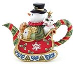 Snowman Teapots